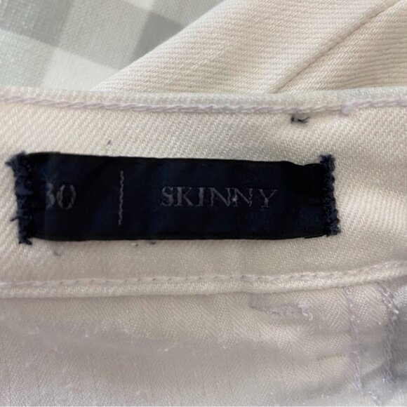 JUICY Couture white jeans medium rise skinny stretchy denim size 30 - Picture 7 of 14